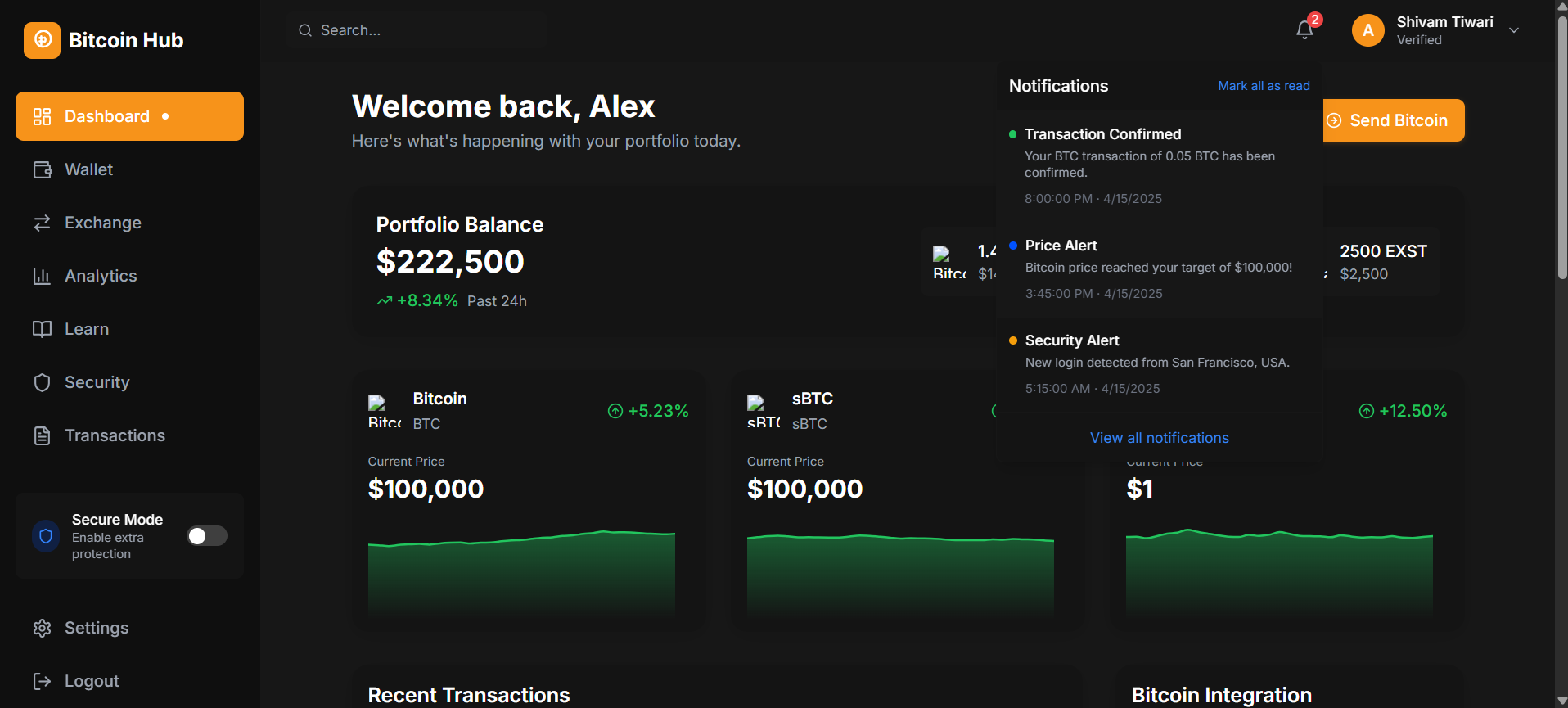 Bitcoin Hub Snapshot 1